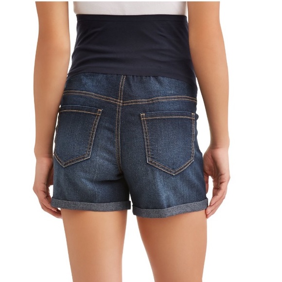 Time and Tru Maternity Over the Belly Shorts - Picture 4 of 6